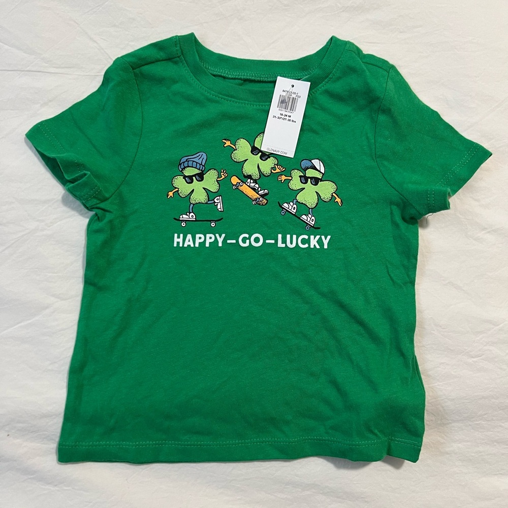 Old Navy Green St Patrick’s Day T-Shirt, 18-24M